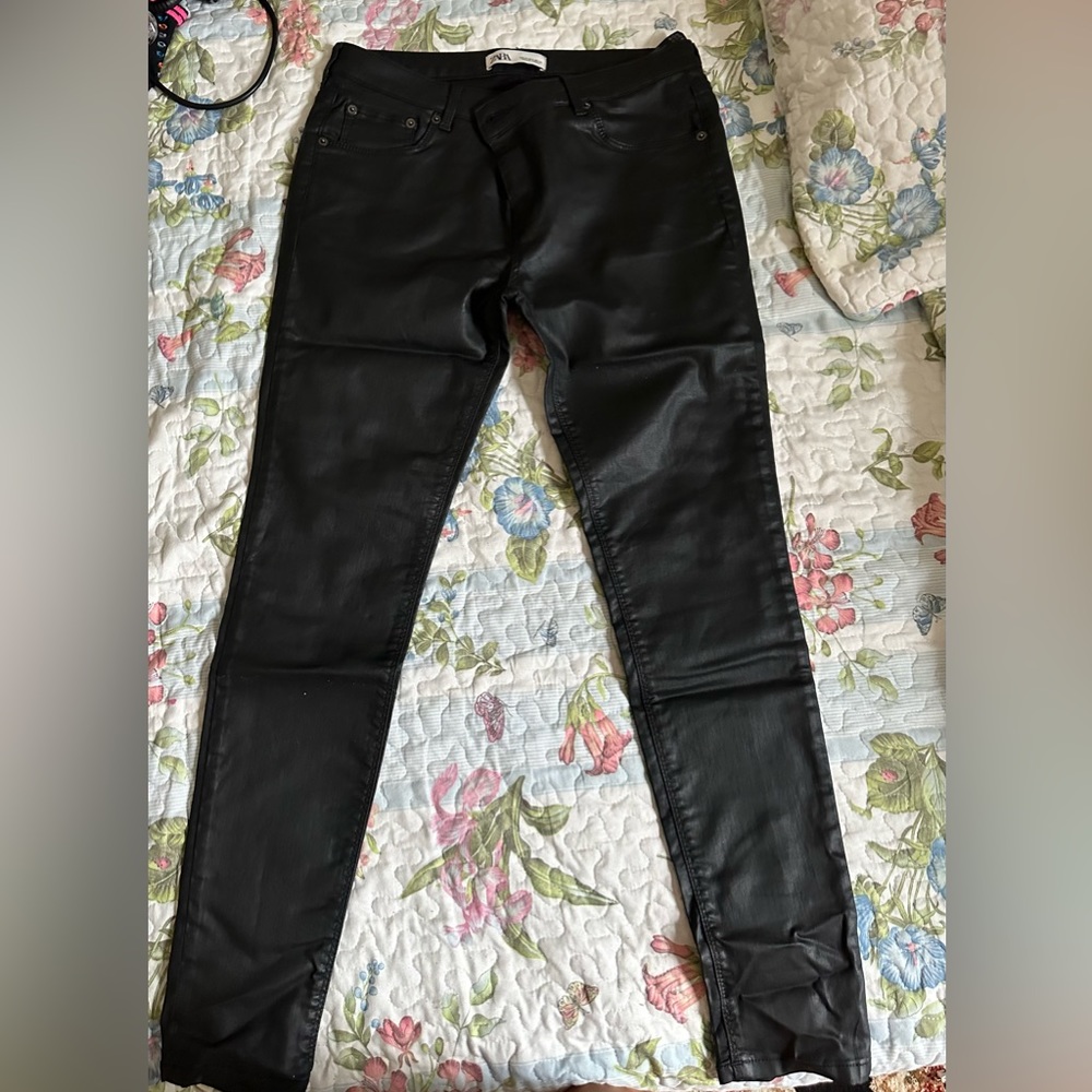 zara leather pants